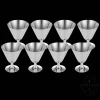 Cadeaux Cocktails Et Spiritueux*Christofle 8 Coupes à Cocktail argentées - Vintage