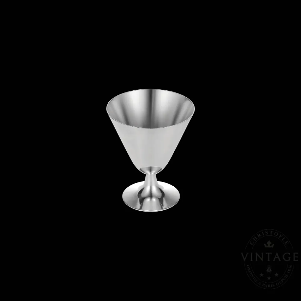 Cadeaux Cocktails Et Spiritueux*Christofle 8 Coupes à Cocktail argentées - Vintage