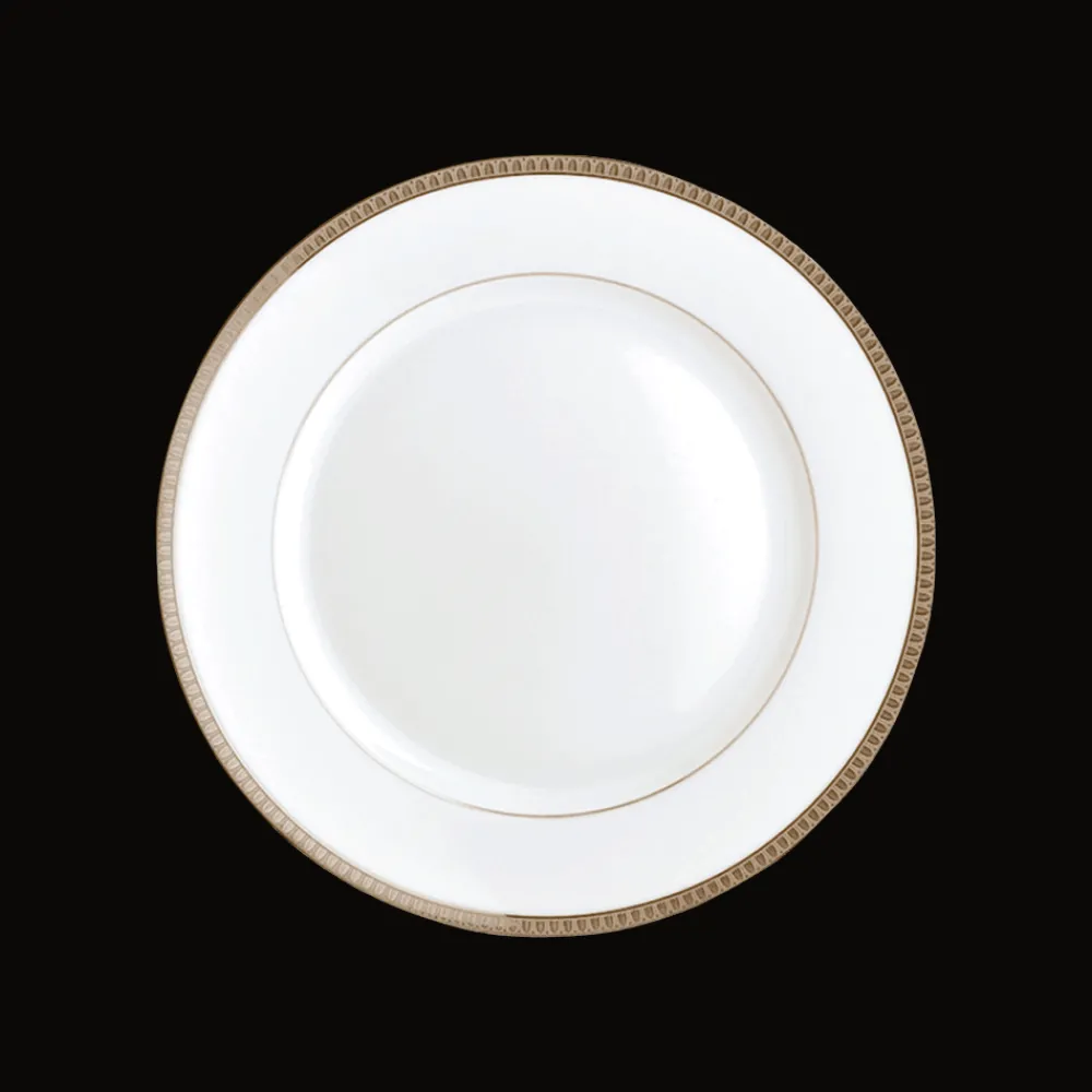 Accessoires Thé Et Café|Assiettes*Christofle Assiette à dessert en porcelaine finition platine