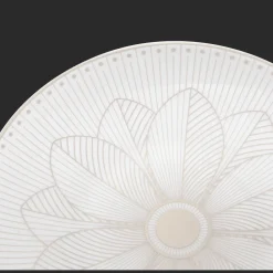 Assiettes*Christofle Assiette à pain en porcelaine finition Platine
