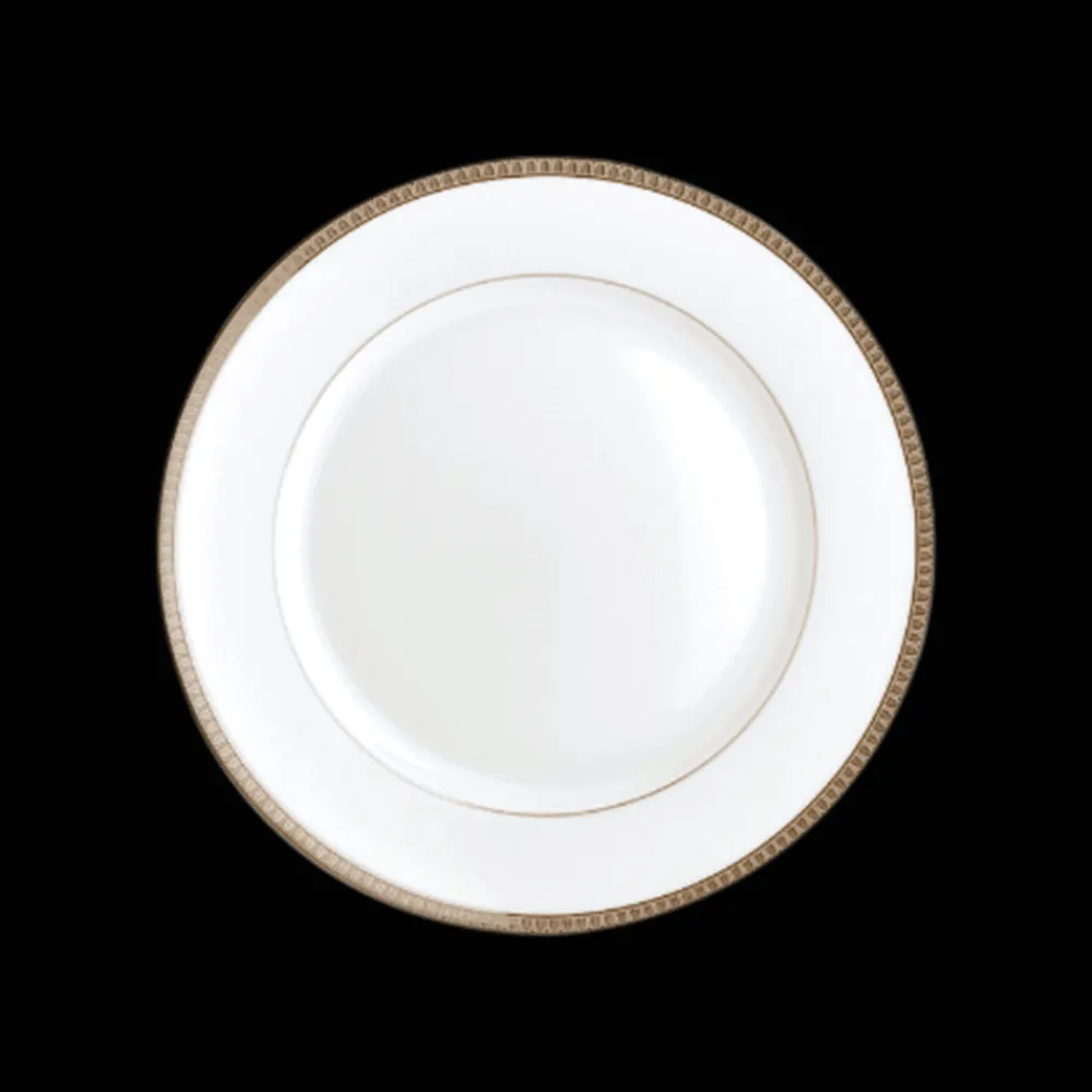 Assiettes*Christofle Assiette à pain en porcelaine finition platine
