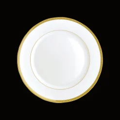 Assiettes*Christofle Assiette à pain en porcelaine finition or