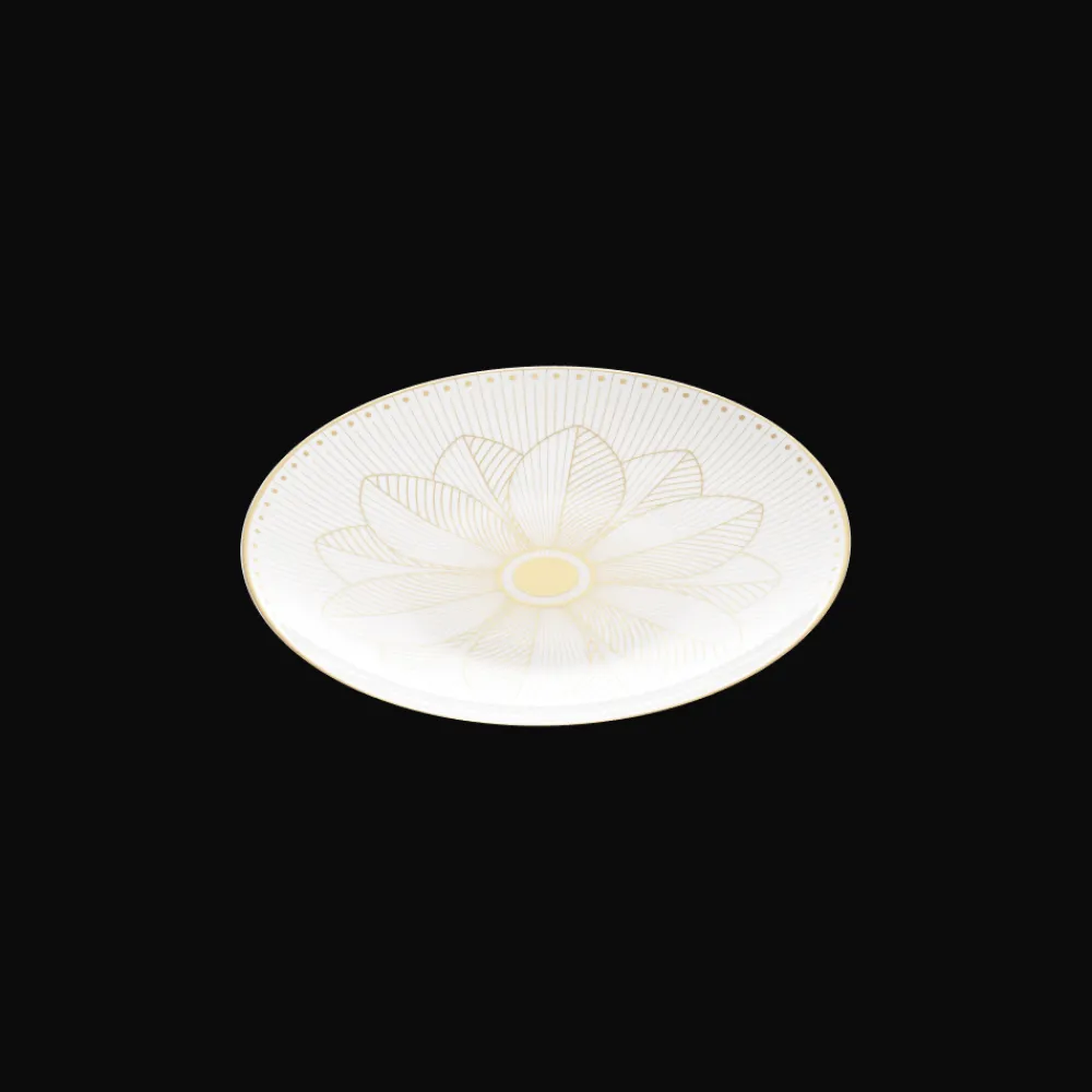 Assiettes*Christofle Assiette à pain en porcelaine finition Or