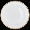 Assiettes*Christofle Assiette américaine en porcelaine finition or