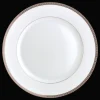 Assiettes*Christofle Assiette américaine en porcelaine finition platine