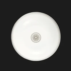 Services Asiatiques|Assiettes*Christofle Assiette Creuse Calotte en porcelaine finition Platine