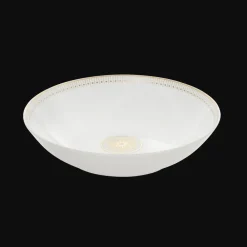 Services Asiatiques|Assiettes*Christofle Assiette Creuse Calotte en porcelaine finition Or