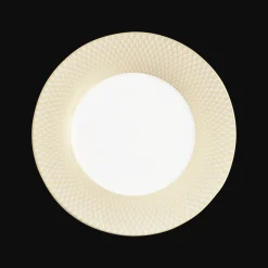 Assiettes*Christofle Assiette de présentation en porcelaine finition Or