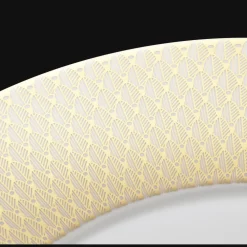 Assiettes*Christofle Assiette de présentation en porcelaine finition Or
