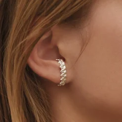 Boucles D’Oreilles Femme*Christofle Bijou d'Oreille en Argent Massif