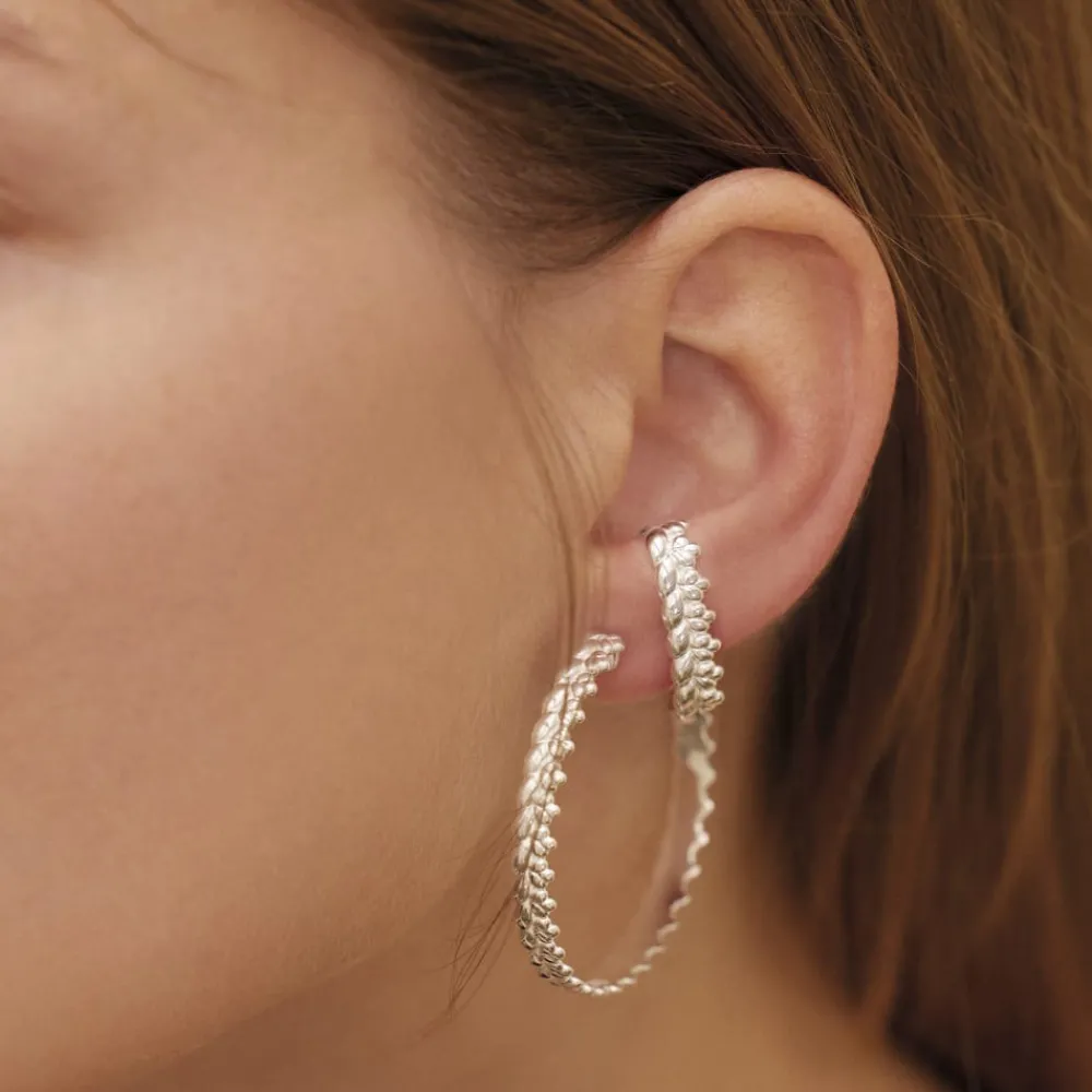 Boucles D’Oreilles Femme*Christofle Bijou d'Oreille en Argent Massif