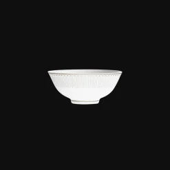 Services Asiatiques|Tasses Et Bols*Christofle Bol à riz en porcelaine finition Platine