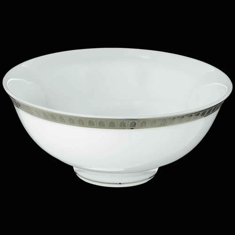 Services Asiatiques|Tasses Et Bols*Christofle Bol à soupe en porcelaine finition platine