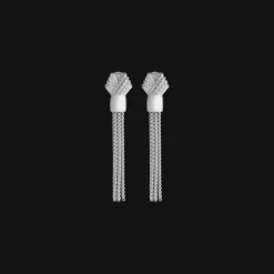 Boucles D’Oreilles Femme*Christofle Boucles d'oreilles pendantes en argent massif