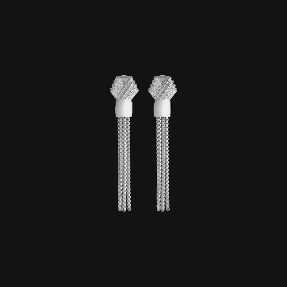 Boucles D’Oreilles Femme*Christofle Boucles d'oreilles pendantes en argent massif
