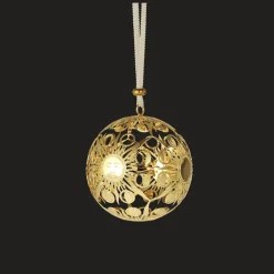 Décorations De Noël|Petite Décoration*Christofle Boule de Noël millésimée Dorée en métal argenté - Edition 2023