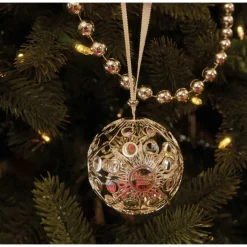 Décorations De Noël|Petite Décoration*Christofle Boule de Noël millésimée en métal argenté - Edition 2023
