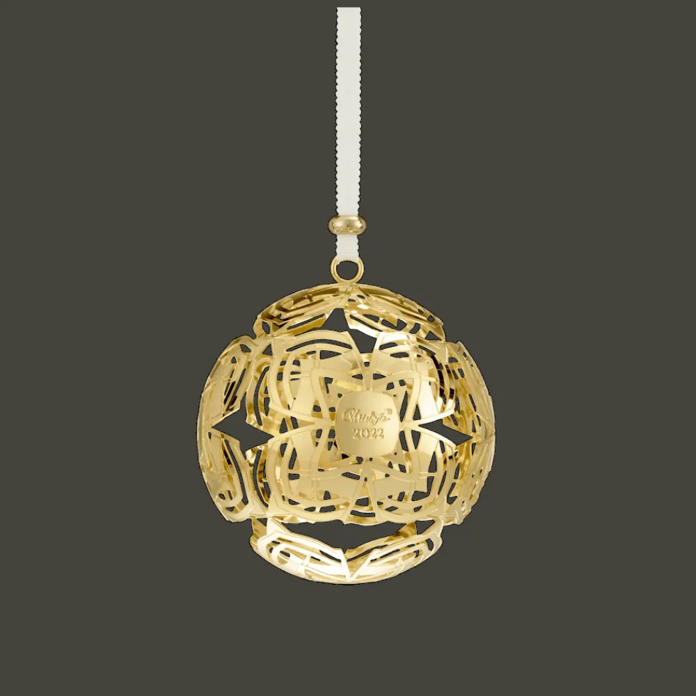 Décorations De Noël*Christofle Boule de Noël millésimée or en métal argenté - Edition 2022