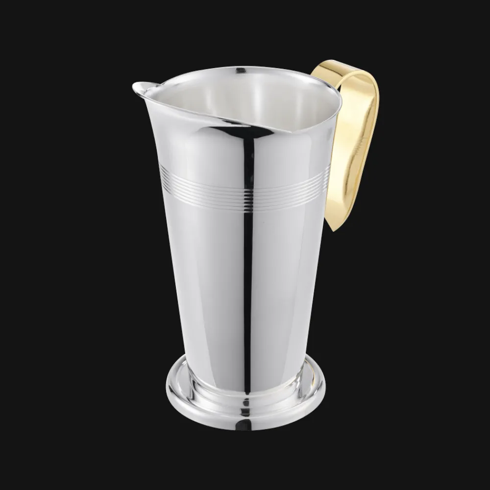 Carafes*Christofle Broc à eau à Anse Dorée en métal argenté