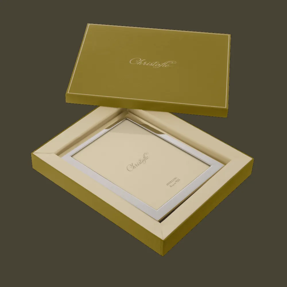 Cadeaux Personnalisables*Christofle Cadre à photo en argent massif - pour photo de 18 x 24 cm