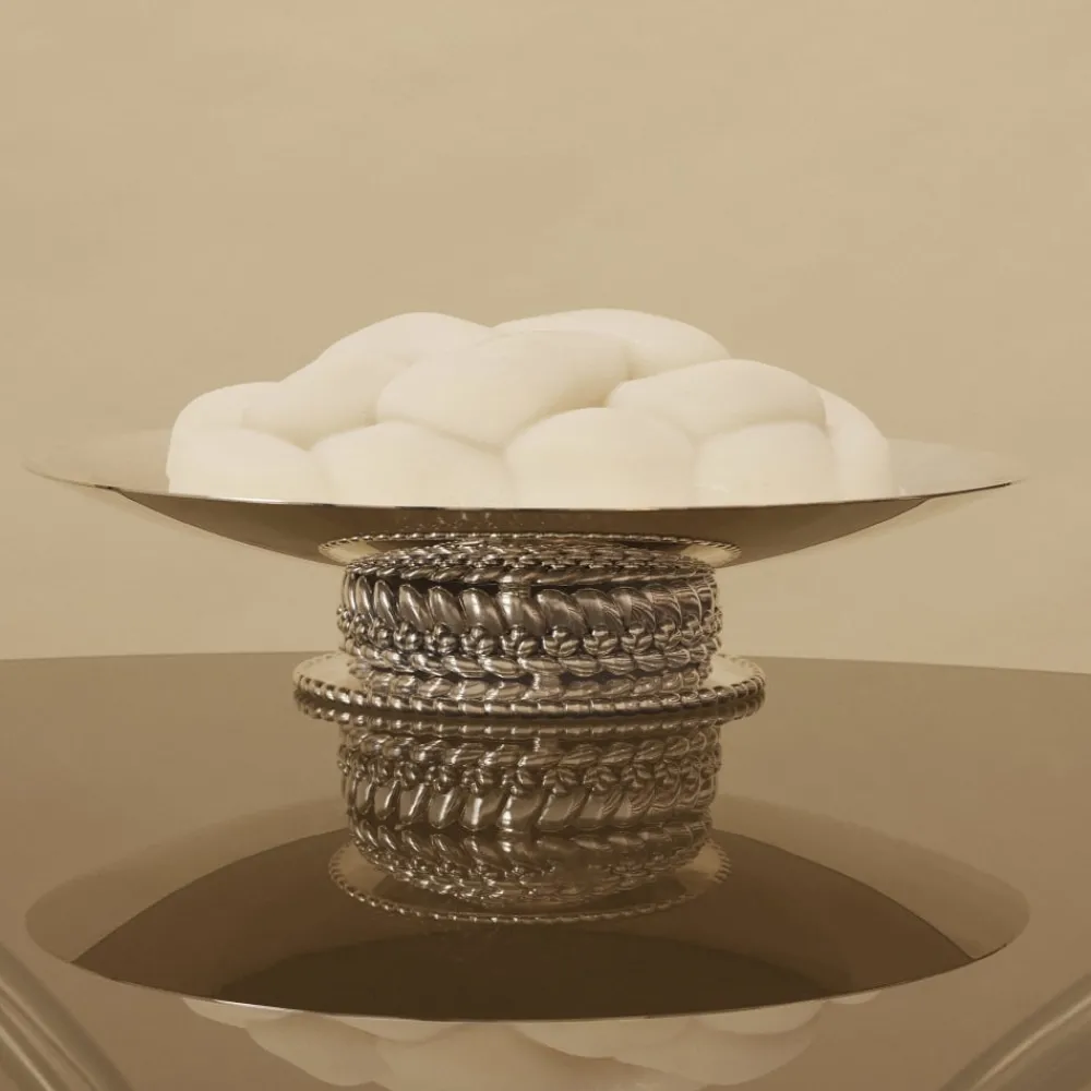 Accessoires De Table|Plats*Christofle Centre de table en Métal Argenté