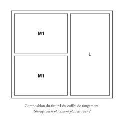 Rangements & Entretien*Christofle Coffre de rangement 108 ou 120 pièces - 10 modules (vendu sans couverts)