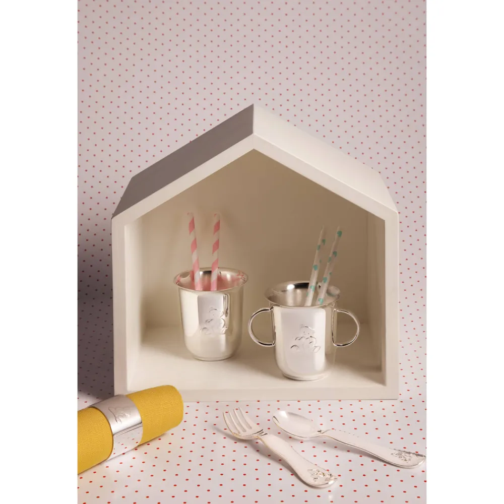 Cadeaux Personnalisables|Cadeaux Enfants*Christofle Coffret de 2 couverts enfant en métal argenté