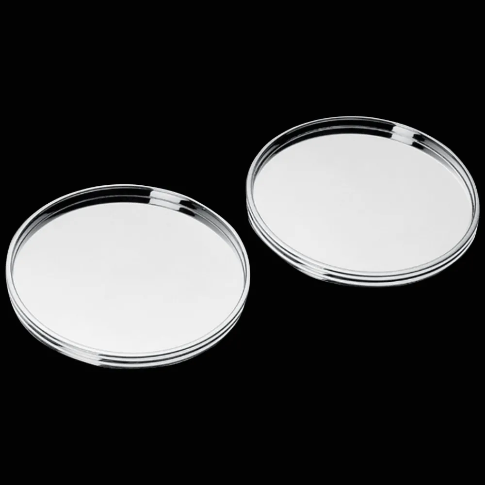 Cadeaux Oenologie|Les Petites Attentions*Christofle Coffret de 2 dessous de verre en métal argenté