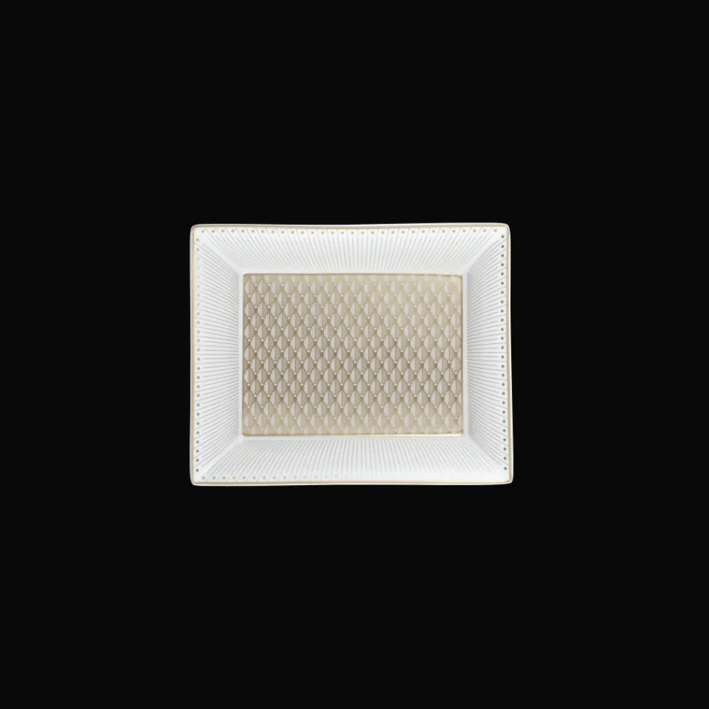 Plateaux Et Vide-Poches*Christofle Coffret Vide-poche en porcelaine finition Or