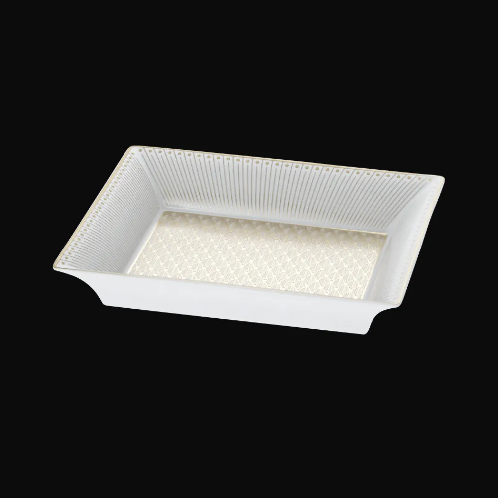 Plateaux Et Vide-Poches*Christofle Coffret Vide-poche en porcelaine finition Or