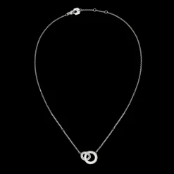 Colliers Et Pendentifs Femme*Christofle Collier 2 anneaux en argent massif