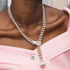 Colliers Et Pendentifs Femme*Christofle Collier en Argent Massif Rhodié