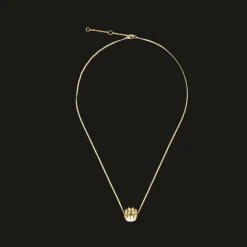 Colliers Et Pendentifs Femme*Christofle Collier Pendentif en Vermeil Or 24 Carats Patte de Lion