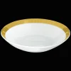 Services Asiatiques*Christofle Coupelle chinoise en porcelaine et finition or