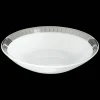 Services Asiatiques*Christofle Coupelle chinoise en porcelaine et finition platine