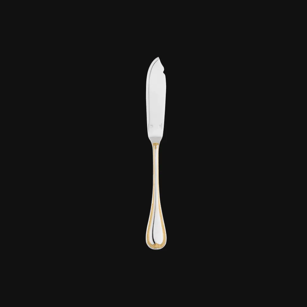 Couteaux Et Portes-Couteaux*Christofle Couteau à poisson en métal Argenté - dorure partielle