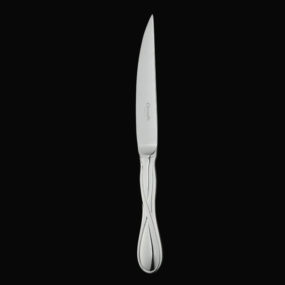 Couteaux Et Portes-Couteaux*Christofle Couteau à steak Galea Métal Argenté