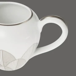 Cadeaux Thé Et Café*Christofle Crémier 25cl en porcelaine finition Platine
