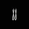 Boucles D’Oreilles Femme*Christofle Créoles grand modèle en argent massif