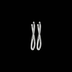 Boucles D’Oreilles Femme*Christofle Créoles grand modèle en argent massif