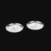 Cadeaux Cocktails Et Spiritueux|Cadeaux Oenologie*Christofle Duo de dessous de verre en Porcelaine finition Platine