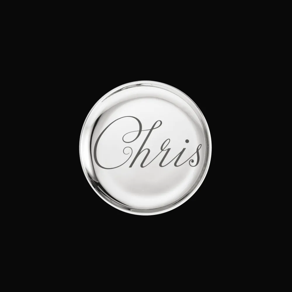 Cadeaux Cocktails Et Spiritueux|Cadeaux Oenologie*Christofle Duo de dessous de verre en Porcelaine finition Platine