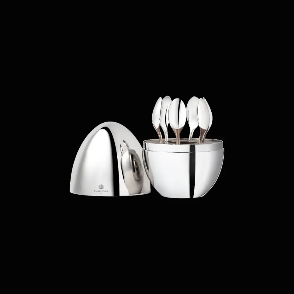 Cadeaux Thé Et Café|Cuillères*Christofle Ensemble 6 cuillères à espresso en métal argenté avec écrin