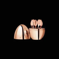 Cadeaux Thé Et Café|Accessoires Thé Et Café*Christofle Ensemble 6 cuillères à espresso en métal doré à l'Or Rose 18 carats avec écrin