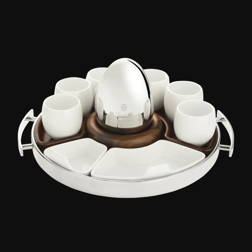 Cadeaux Thé Et Café|Accessoires Thé Et Café*Christofle Ensemble 2 tasses espresso/verrines en porcelaine