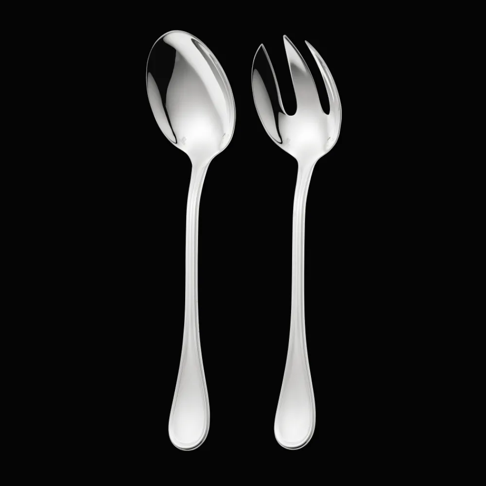 Coffrets Cadeau Couvert|Cuillères*Christofle Ensemble de 2 pièces à servir la salade en métal argenté