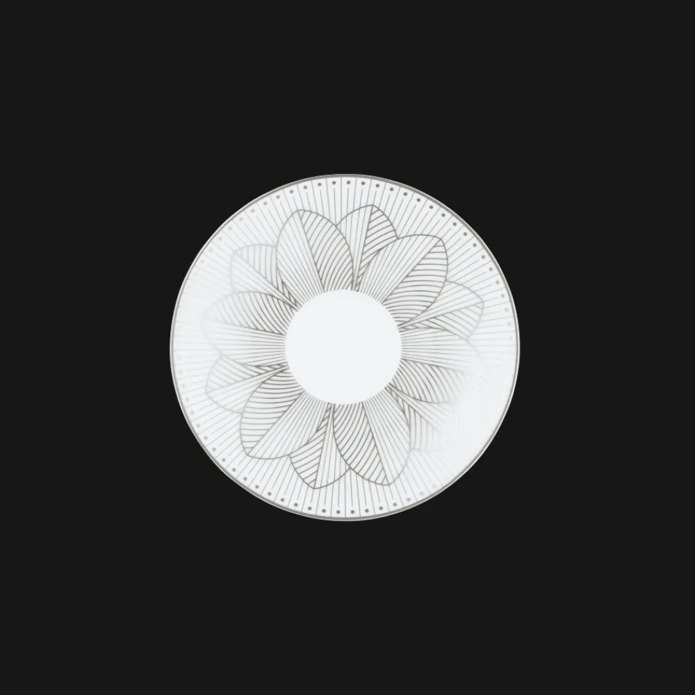 Cadeaux Thé Et Café|Accessoires Thé Et Café*Christofle Ensemble de 2 tasses à café et soucoupes en porcelaine finition Platine