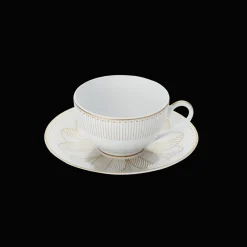 Cadeaux Thé Et Café|Accessoires Thé Et Café*Christofle Ensemble de 2 tasses à thé et soucoupes finition Or