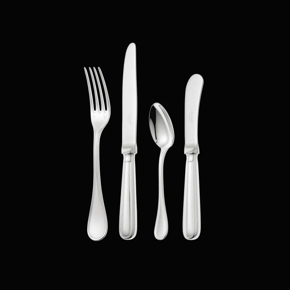 Les Petites Attentions|Coffrets Cadeau Couvert*Christofle Ensemble duo petit-déjeuner 7 pièces en métal argenté