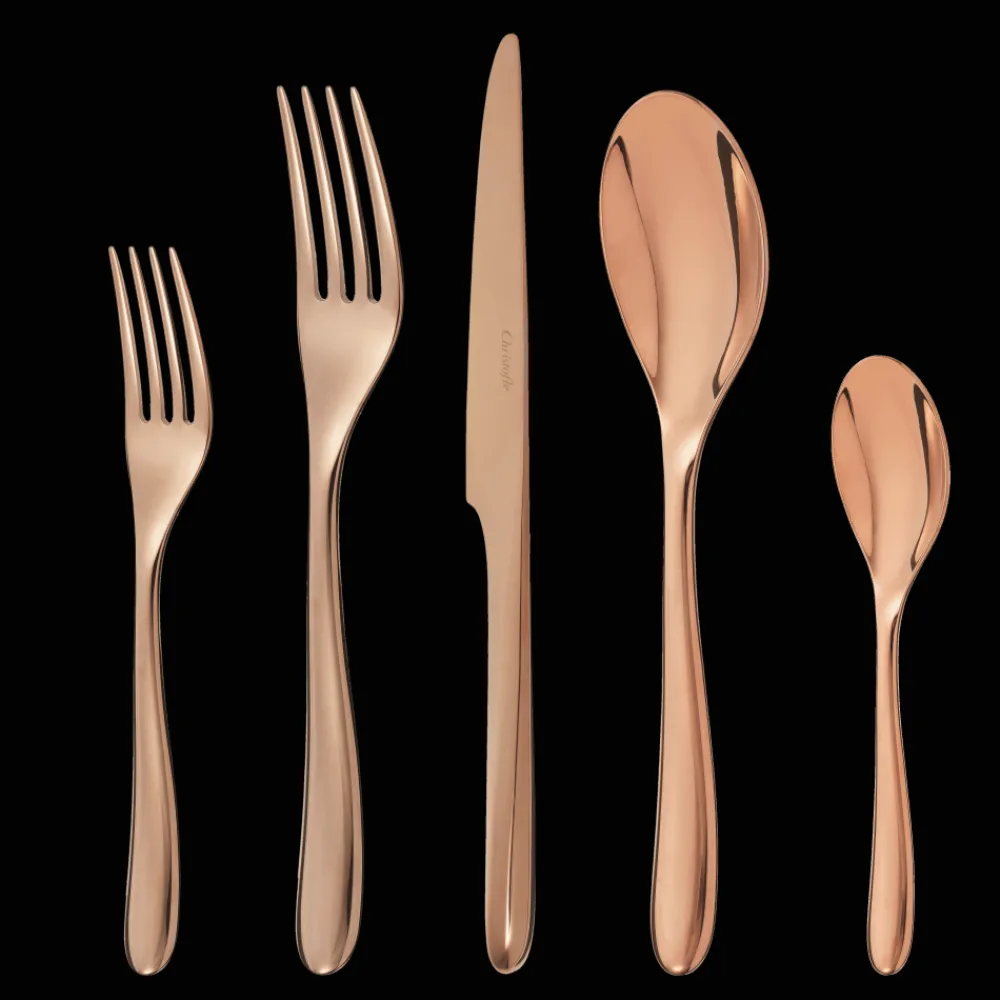 La Trousse Et Ensembles Individuels|Services De Table Et Ménagères*Christofle Ensemble individuel (5 pièces) en acier - coloris cuivre